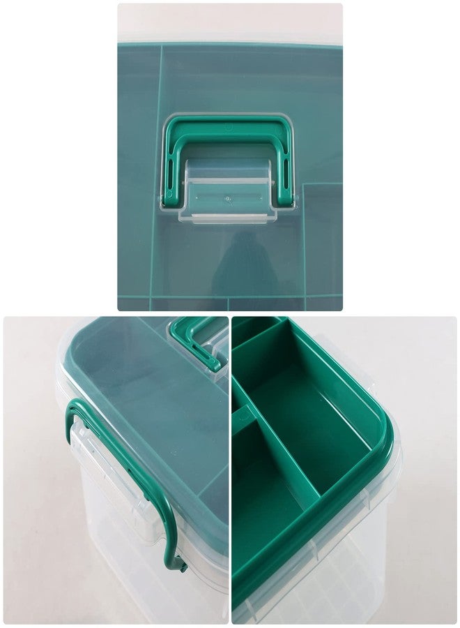 Ponpong Clear Plastic First Aid Box Empty, Family Medicine Kit Storage Box - Image 3